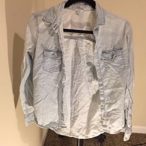 Aeropostale blue jean top